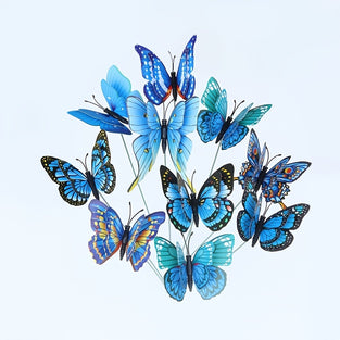 10pcs Butterfly Stakes, 3D Artificial Butterfly Decor, Garden & Patio Decor