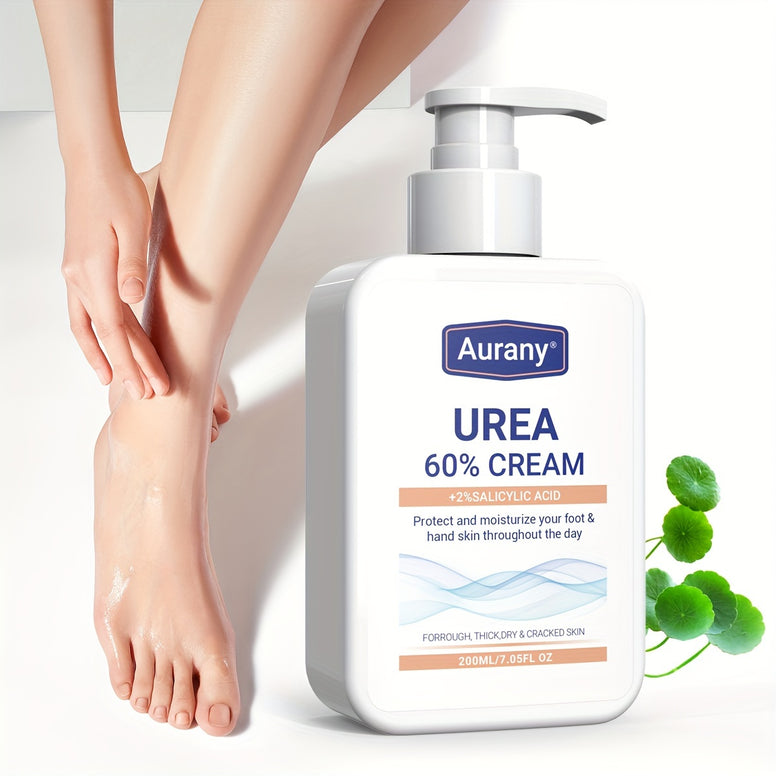 Intensive Urea Foot Cream with Salicylic Acid - Moisturize and Repair Rough, Dry Feet with 60% Urea Formula - Ideal for Feet, Knees, Elbows