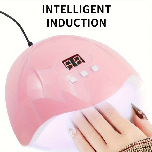 Professional UV Nail Dryer Quick Drying Gel Nail Lamp with 18 LED Beads and Timer Settings