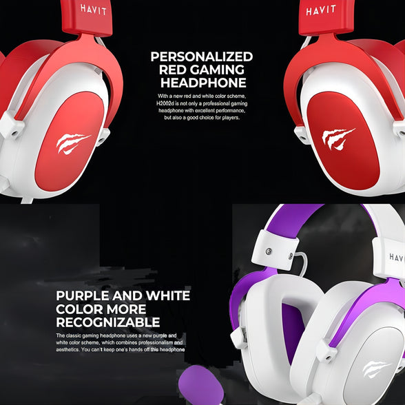 Ultimate High-Tech Gaming Headset: Surround Sound, Detachable Microphone, Adjustable Comfort