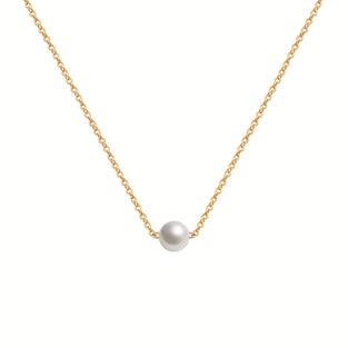 Stainless Steel Dainty Faux Pearl Pendant Necklace For Women Plated Handmade Layered Chain Necklace Daily Decor Jewelry Gift