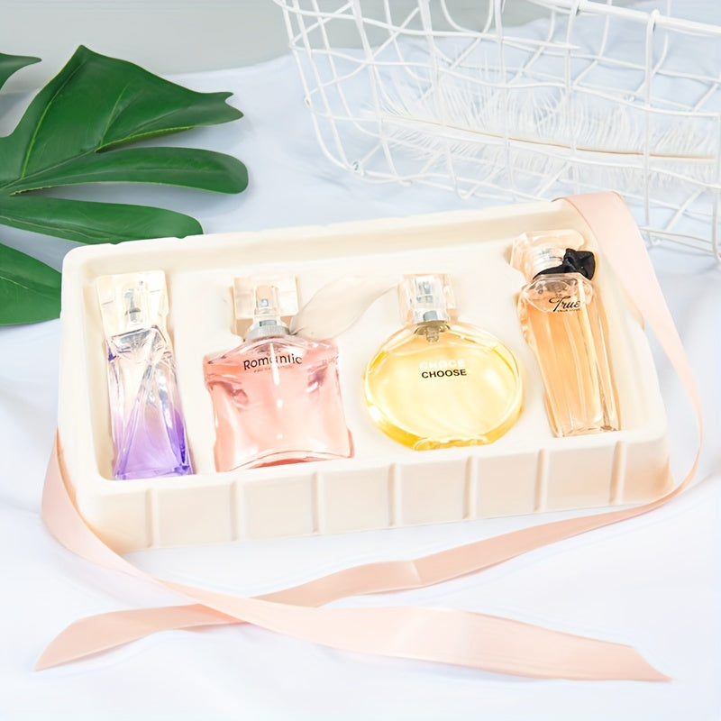 Womens Four Piece Gift Box Set Long Lasting Classic Perfume Set Perfume Travel Sets Mini Fragrances 100ML