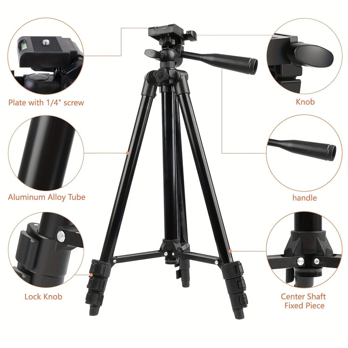 Zonei 51 Adjustable Tripod Stand: Your Ultimate Companion for Live Streaming, Meetings, and Outdoor Photography