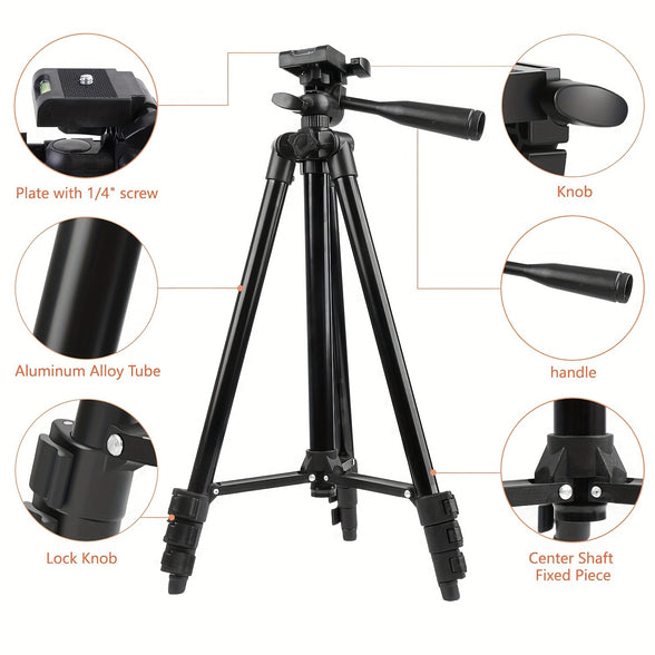 Zonei 51 Adjustable Tripod Stand: Your Ultimate Companion for Live Streaming, Meetings, and Outdoor Photography