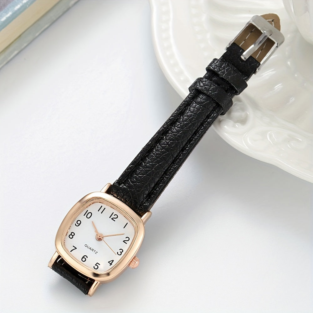 Stylish Quartz Watches with PU Leather Strap - A Perfect Gift for Women!