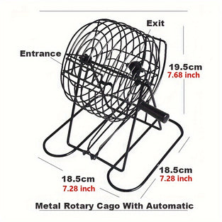 1 Set Luxury Manual Rattles Desktop Bingo Game Set, Suitable For Raffle Party Entertainment Bar