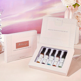 5-Piece Set of Elegant and Long-Lasting Lady Perfume: Fresh, Alcohol-Based, and Suitable for Daily Use, Travel, and Special Occasions