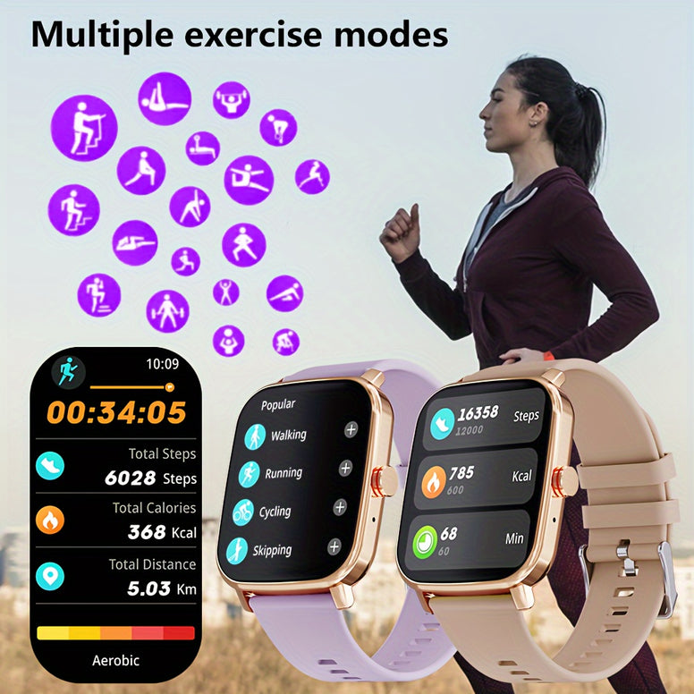 Fashion Meets Function: Stylish Women's Smartwatch with Wireless Calling, Fitness & More