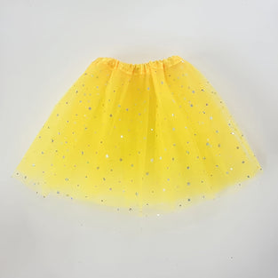 1pc Girls Sweet And Lovely Candy Colored Skirt, Costume Props, Stage Performance Fluffy Skirt With Shiny Sequins, Perfect Gift For Taking Photos