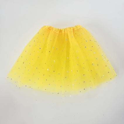 1pc Girls Sweet And Lovely Candy Colored Skirt, Costume Props, Stage Performance Fluffy Skirt With Shiny Sequins, Perfect Gift For Taking Photos