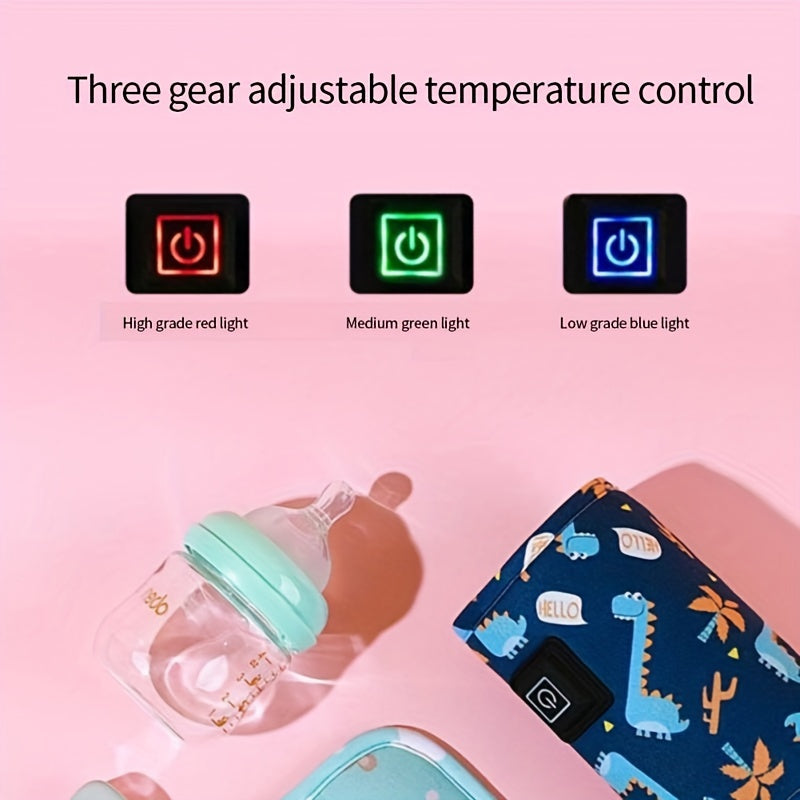 USB Milk and Water Warmer Portable Bottle Heater Efficient Quick Heating Insulated Bag Ideal for Travel