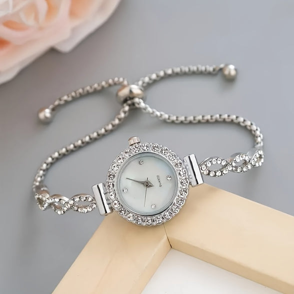 Sparkling Rhinestone Quartz Watch: The Ultimate Gift for Her