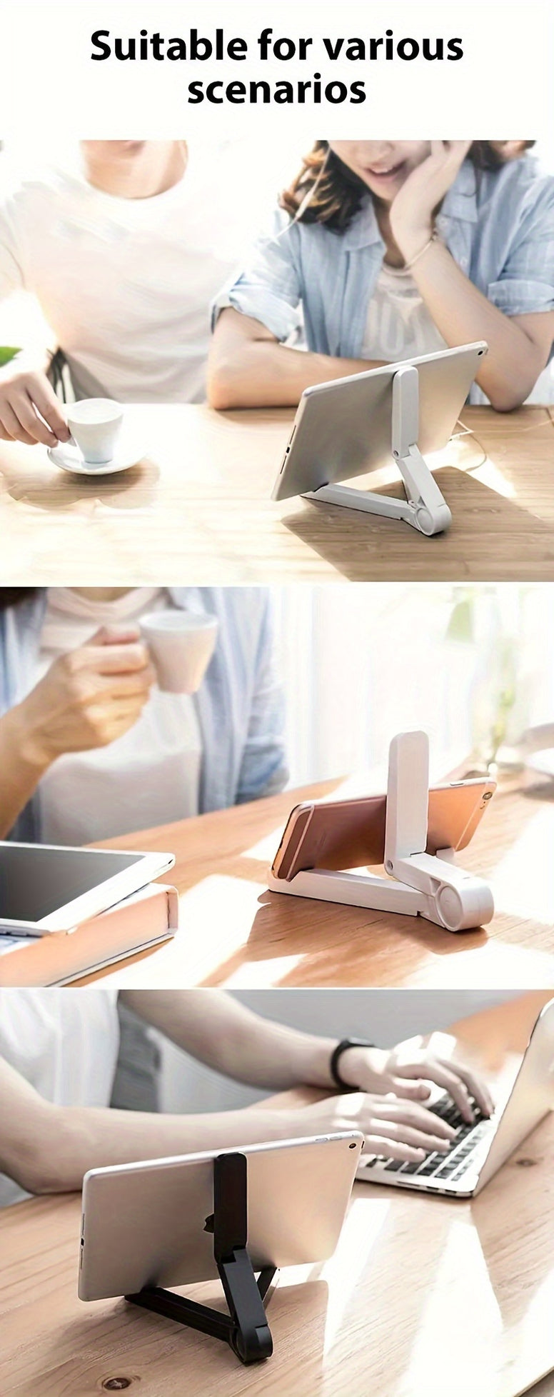 Adjustable Folding Tablet Stand Lightweight Portable Universal Device Holder