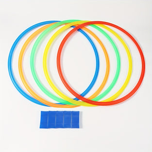 10pcs/set Of Sensory Training Agility Rings, 10 Colorful Plastic Rings + 10 Connectors, Sports Equipment For Indoor And Outdoor Agility And Balance Training