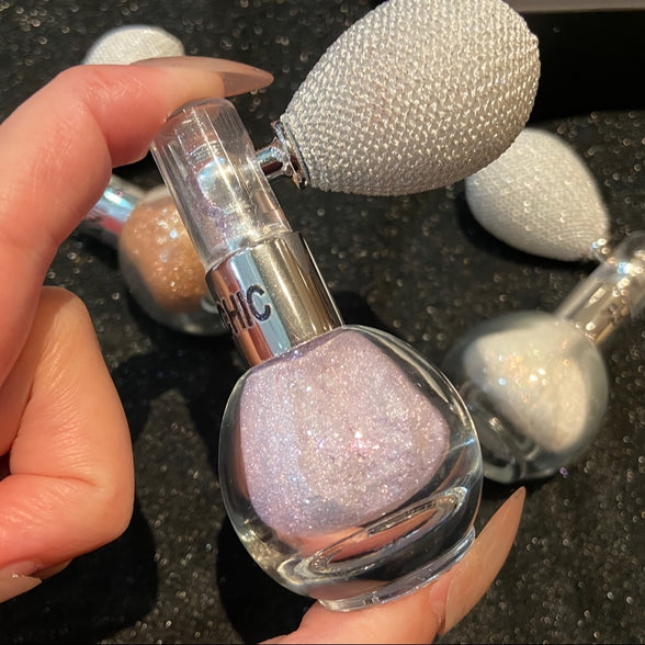 Sparkling Silvery Rose Highlighter Powder Spray