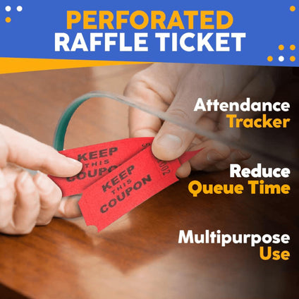 200pcs Red Raffle Tickets Tickets For Events, Carnivals, Door Prizes, Party Suppl