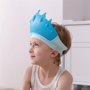 Waterproof Ear Protection Hat for Children Fun and Functional Bath Time Accessory Comfortable Adjustable Fit Splash Free Experience