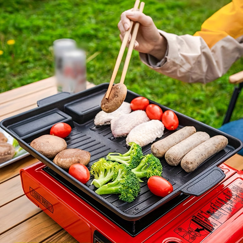 Versatile Rectangular Metal Frying Pan