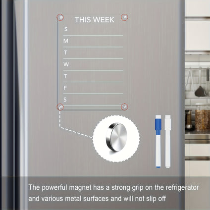 Magnetic Acrylic Weekly Meal Planner