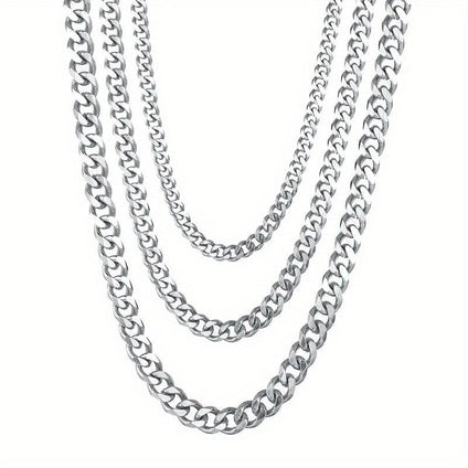 Stylish and durable unisex titanium steel chain necklace