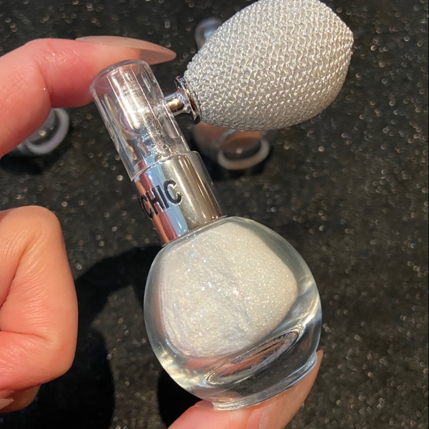 Sparkling Silvery Rose Highlighter Powder Spray