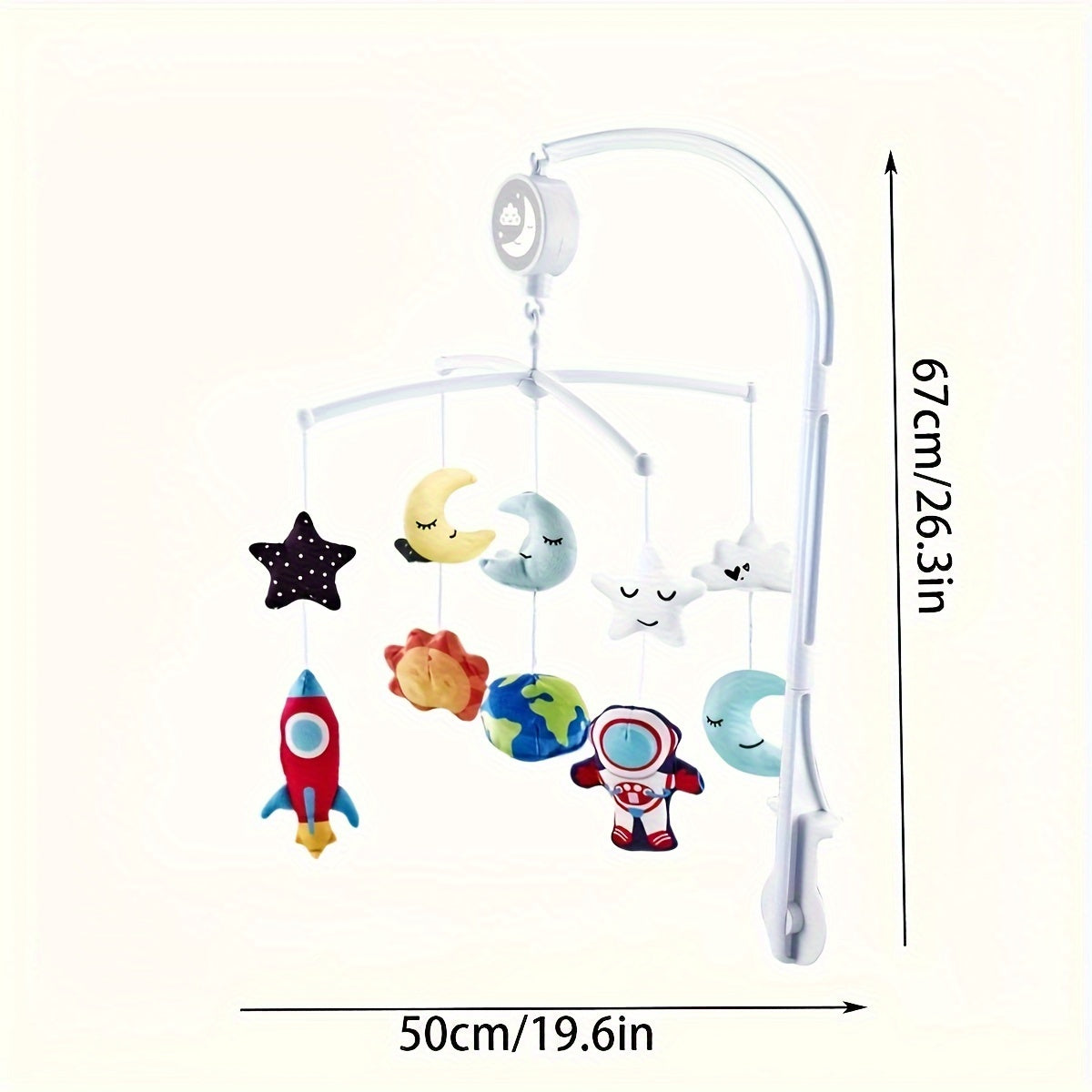 Cartoon Music Bed Bell Manual Adorable Design Gift for Kids Safe and Durable