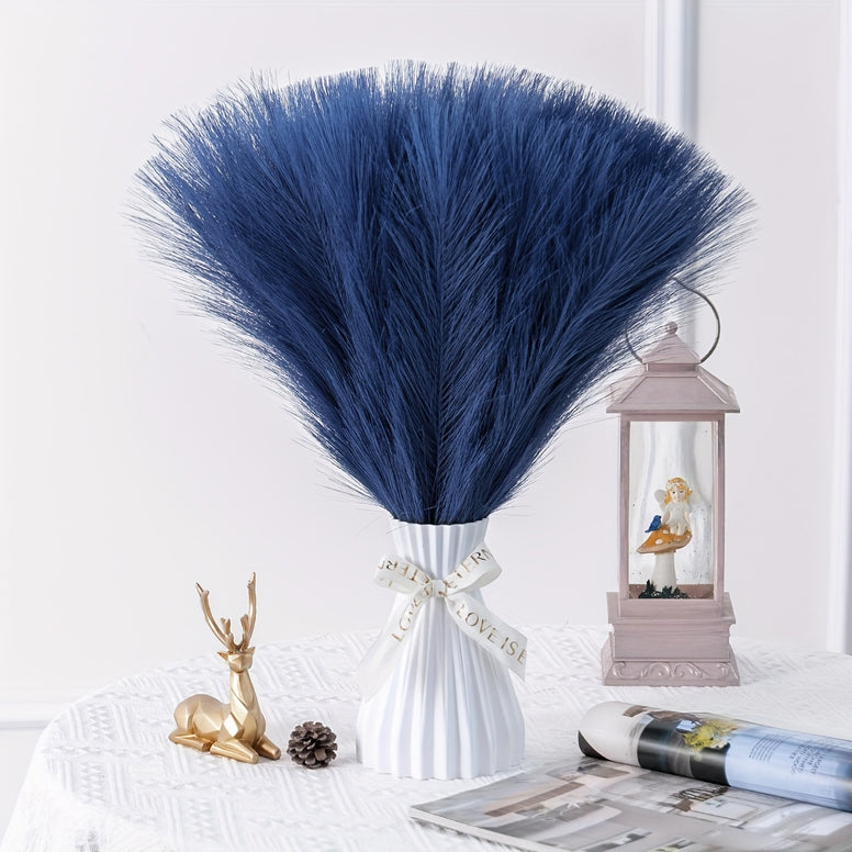 Bohemian Elegance: Set of 5 Artificial Pampas Grass