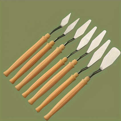 Stainless Steel Palette Knife Set for Artists and DIY Crafts Versatile Art Scrapers for Mixing and Painting