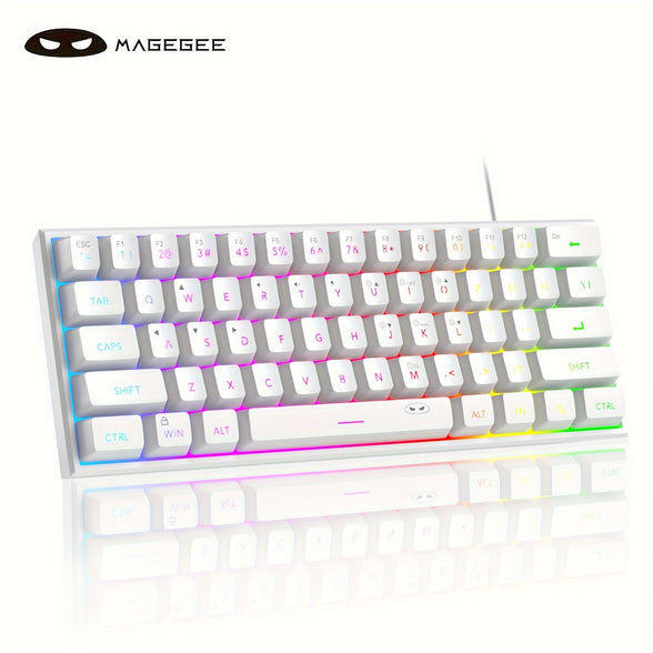 TS91 Mini 60 Gaming Office Keyboard: Waterproof, Compact, RGB Backlit