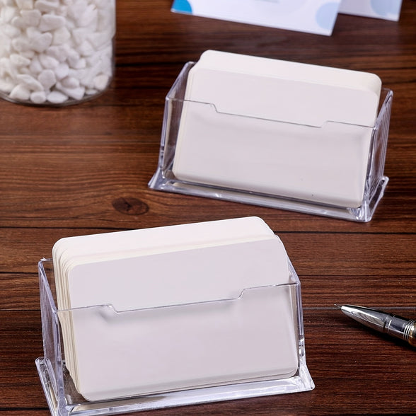 Single Transparent Acrylic Desktop Card Holder Stylish Creative Storage Solution