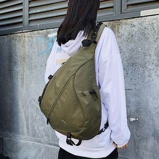 1pc Casual Chest Bag, Large Capacity Crossbody Bag, Simple Shoulder Bag