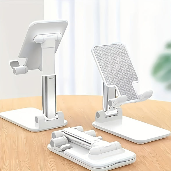 Adjustable Desktop Phone/Tablet Stand: Universal Mobile Holder for iPhone, iPad, Xiaomi - Durable ABS Material