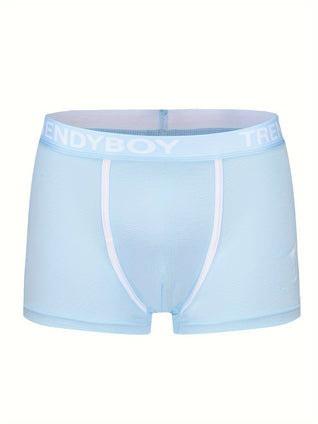 3pcs Men's Cotton Solid Color Comfortable Boxer