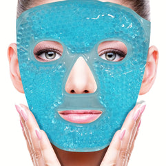 Temu Cooling Gel Beads Face Mask: Relief for Woman's Sleeping, Pressure Headaches, and Skin Care