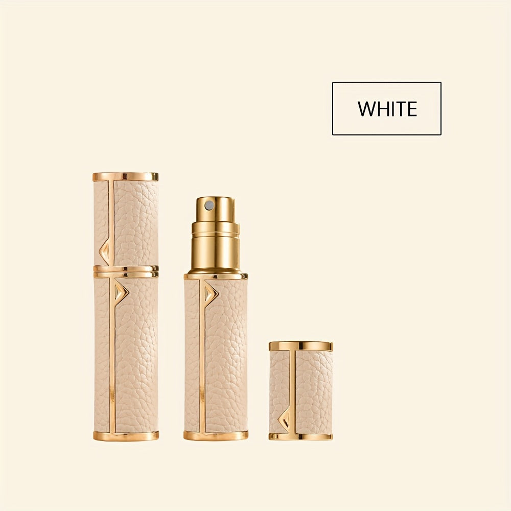 Leather Refillable Perfume Bottle Portable Travel Empty Cosmetic Containers 5ml Mini Spray Atomizer Bottle