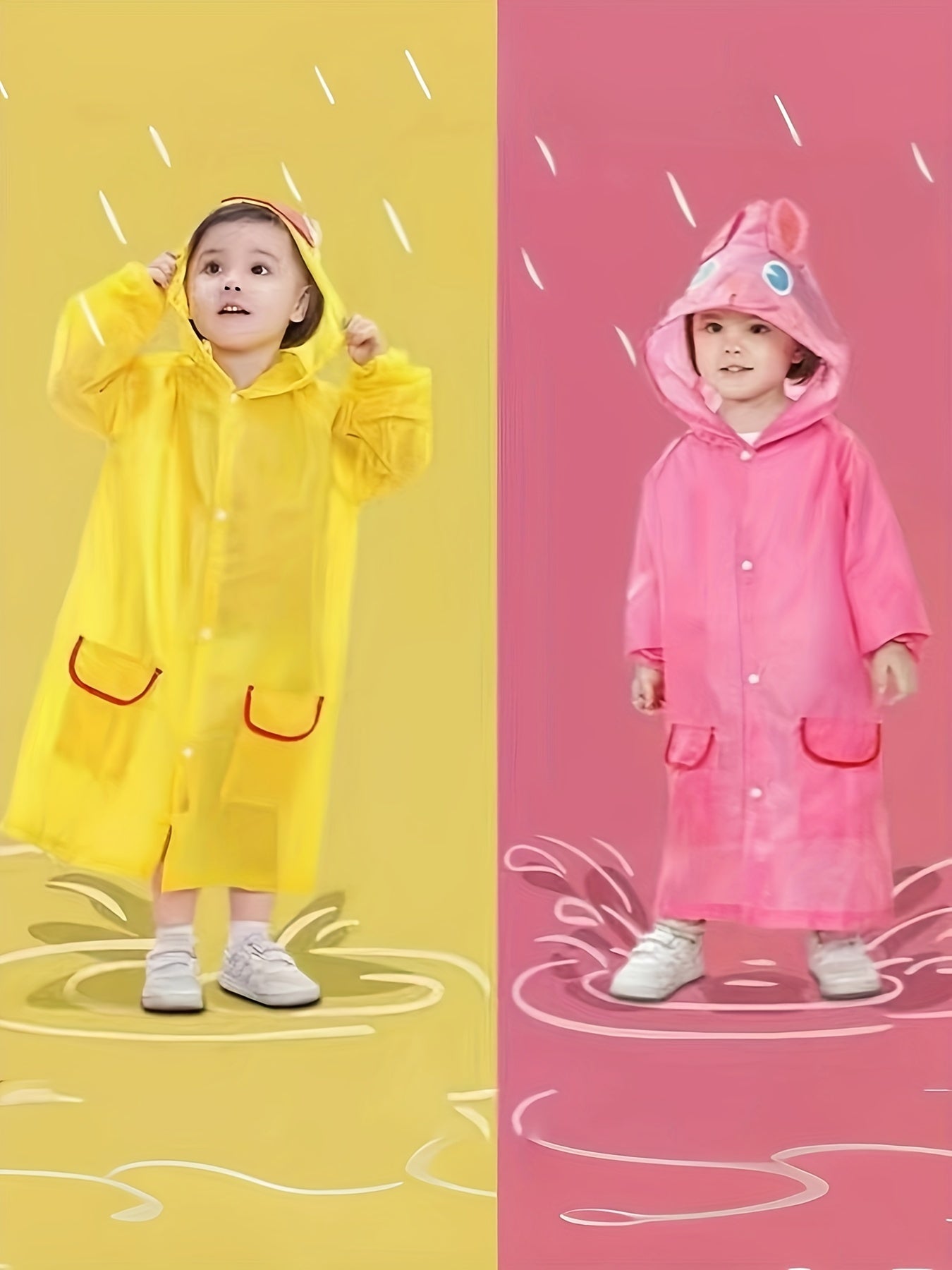 Adorable Animal Hooded Raincoat - Perfect Gift for Boys and Girls!