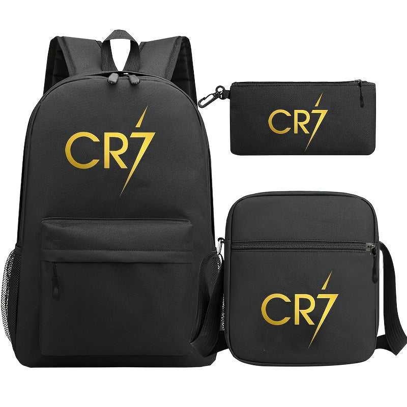 Trendy 3-Piece Student Backpack Set: