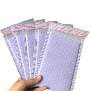 10-Pack Of Solid Color Bubble Mailers - Perfect For Home, Office, And School Use!