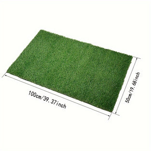 1pc Artificial Turf, Outdoor Party Dining Decor, Outdoor Wedding Decoration Carpet, Green Synthetic Turf For Picnic, Camping, Wedding, Birthday, Buffet, Restaurant Decor