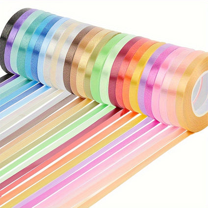 10pcs Mixed Color 220 Meter Ribbons for Gifts and Events