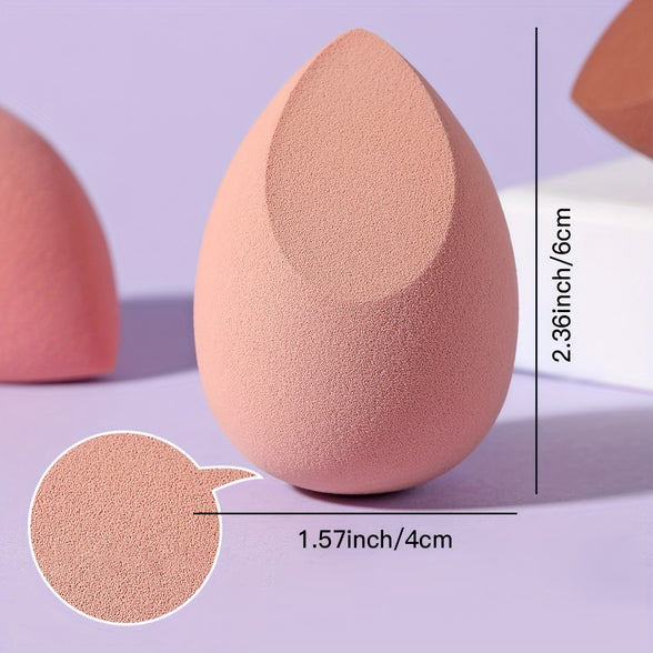 Flawless Beauty Blender Set: 4pcs Makeup Sponge for Liquid, Powder, and Cream - Wet and Dry Use