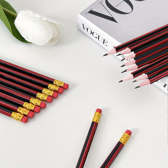 50-Pack Classic HB Wood Pencils with Erasers