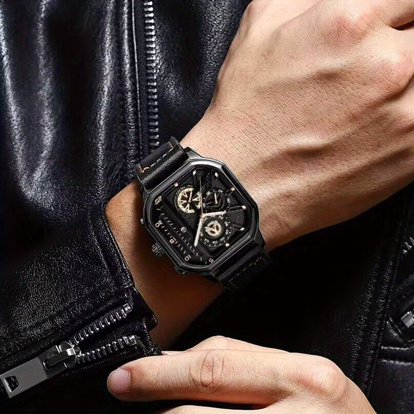 Rugged Style: Men's Casual Calendar Wrist Watch for Sport Enthusiasts