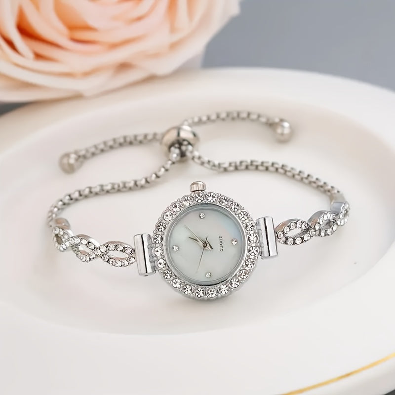 Sparkling Rhinestone Quartz Watch: The Ultimate Gift for Her