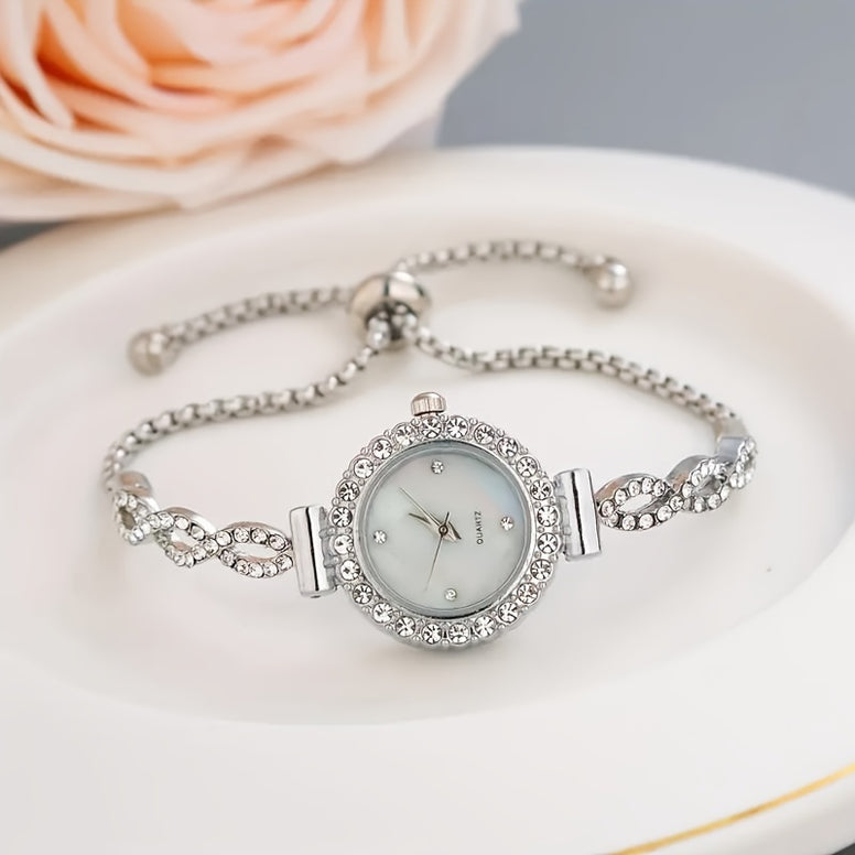 Sparkling Rhinestone Quartz Watch: The Ultimate Gift for Her