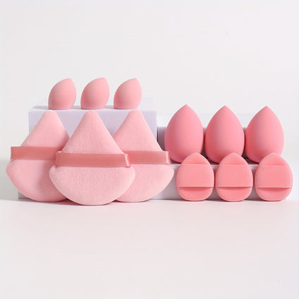 12-Piece All-Purpose Makeup Sponge Puff Set