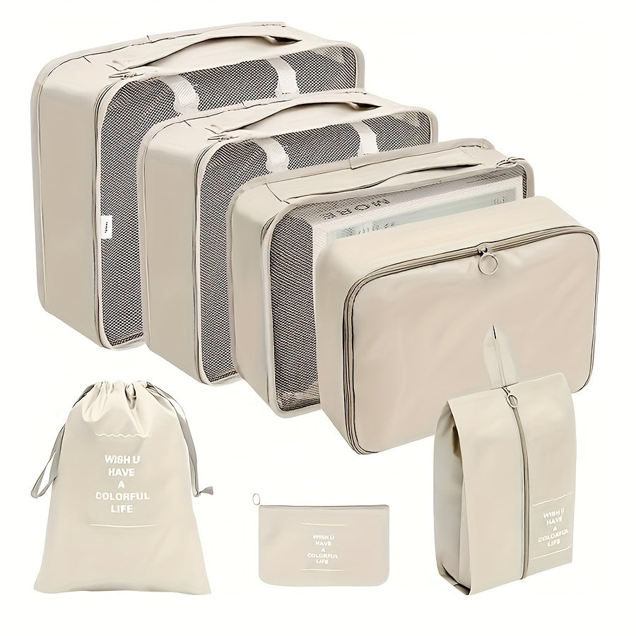 7-Piece Set: Lightweight and Wear-Resistant Luggage Storage Bags for Travel