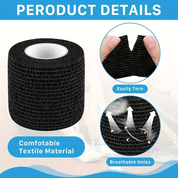 Premium Self-Adhesive Elastic Bandage for Sports and Scar Prevention - Ideal for Football, Basketball, Writing, and More!