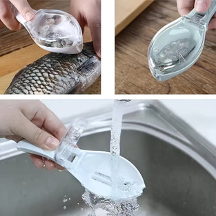 Easy-Clean Fish Scale Remover - Durable Plastic Kitchen Tool for Effortless Scaling