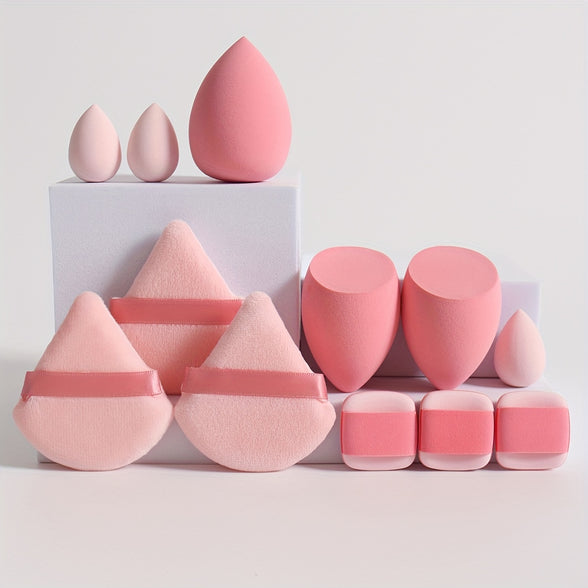 12-Piece All-Purpose Makeup Sponge Puff Set: The Ultimate Beauty Blending Collection